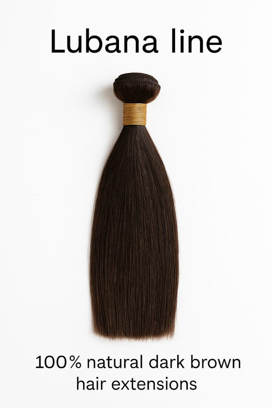100% NATURAL DARK BROWN HAIR