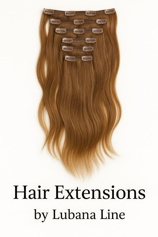 dark brown hair extensions -6clip set